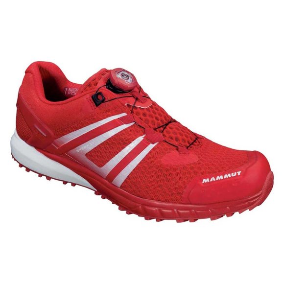 Mammut MTR Boa Low All Terrain Running Shoes Red Men's US 9.5 EUR 42 VGUC $169 - Picture 1 of 10